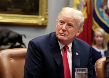 President Donald Trump announces a grant for a drug-free communities support program, in the Roosevelt Room of the White House in Washington on Aug. 29, 2018. (Samira Bouaou/The Epoch Times)