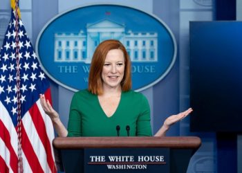 White House Press Secretary Jen Psaki holds a press briefing on Friday August 6, 2021, in the James S. Brady  Press Briefing Room of the White House. (Official White House Photo by Erin Scott)