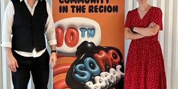 Сашо Димитриевски и Ружица Врдољак Личина, организатори на наградата SoMo Borac 2022