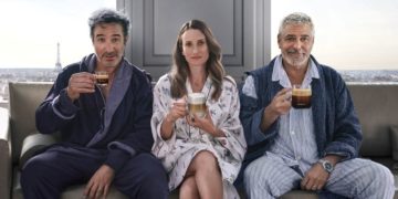Jean Dujardin, Camille Cottin and George Clooney